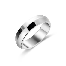nome personalizado presentes anéis homens mulheres joias aço inoxidável anel em branco superfície lisa anéis de prata